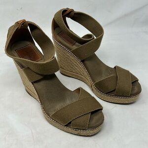 Tory Burch Adonis Wedge Espadrilles Size 8